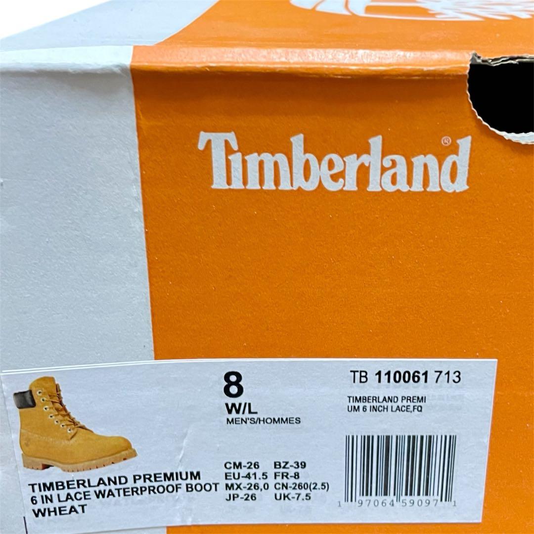 【新品】【未使用】26cm ティンバーランド 6インチブーツ 防水 ウィート