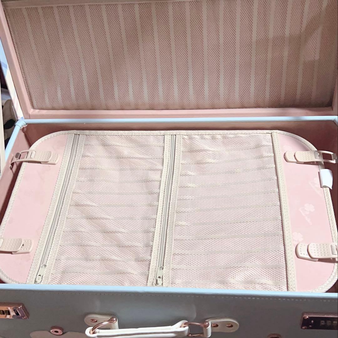 Uniwalker キャリーケース 水色 ホワイト 可愛い 姫系