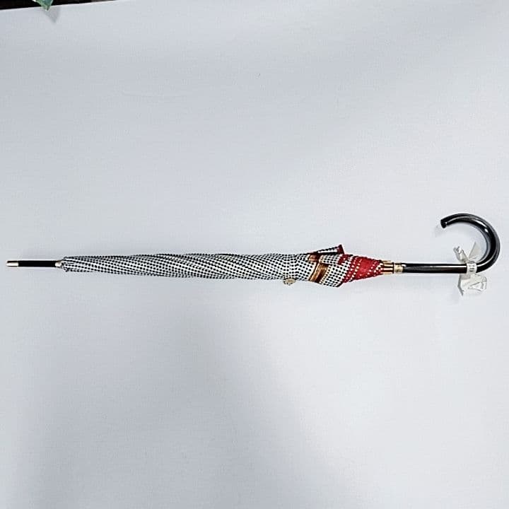 未使用品　超希少　クリスチャンディオール　長傘　晴雨兼用　千鳥格子柄　バラロゴ