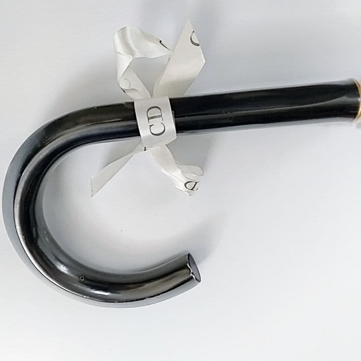 未使用品　超希少　クリスチャンディオール　長傘　晴雨兼用　千鳥格子柄　バラロゴ