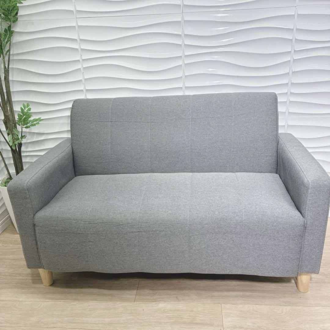 ◇アイリスオーヤマ◇ソファー◇2人掛け◇グレー◇大阪兵庫京都奈良滋賀和歌山◇