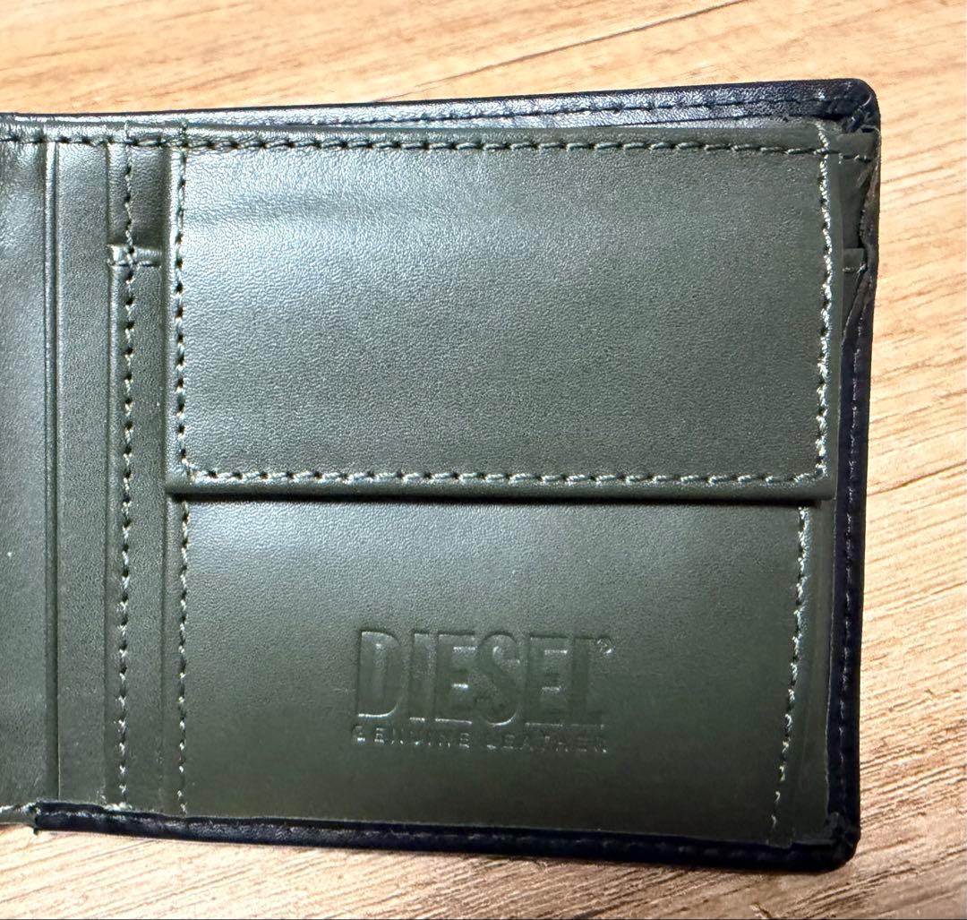 美品！　DIESEL ブラック 二つ折り財布