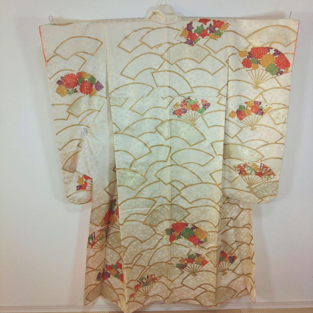 格安！　振袖フルセット　9点　成人式　結婚式　前撮り　白　ホワイト　袋帯　黄緑