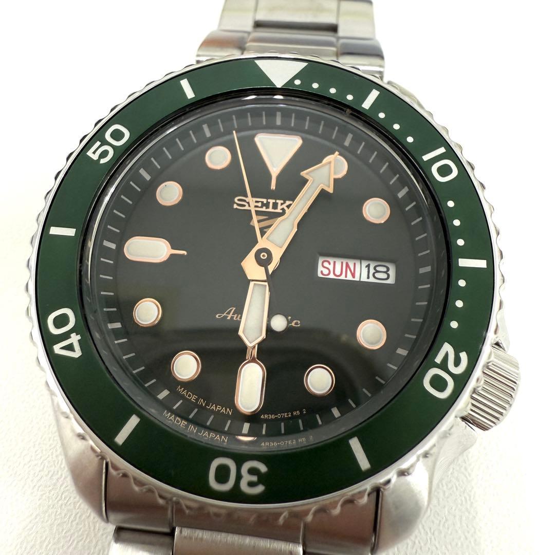 お値下げ中❗️美品✨SEIKO 5スポーツ セイコー5 SBSA013 自動巻き