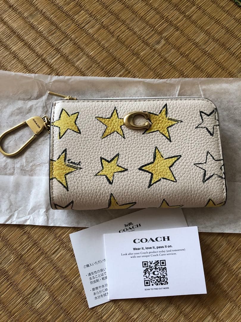 最終値下げ COACH キーケース 星柄