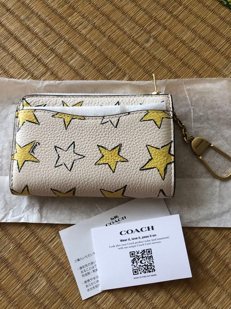 最終値下げ COACH キーケース 星柄