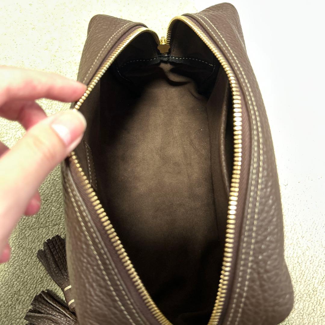 ACATE アカーテ セカンドバッグ ポーチ ブラウン