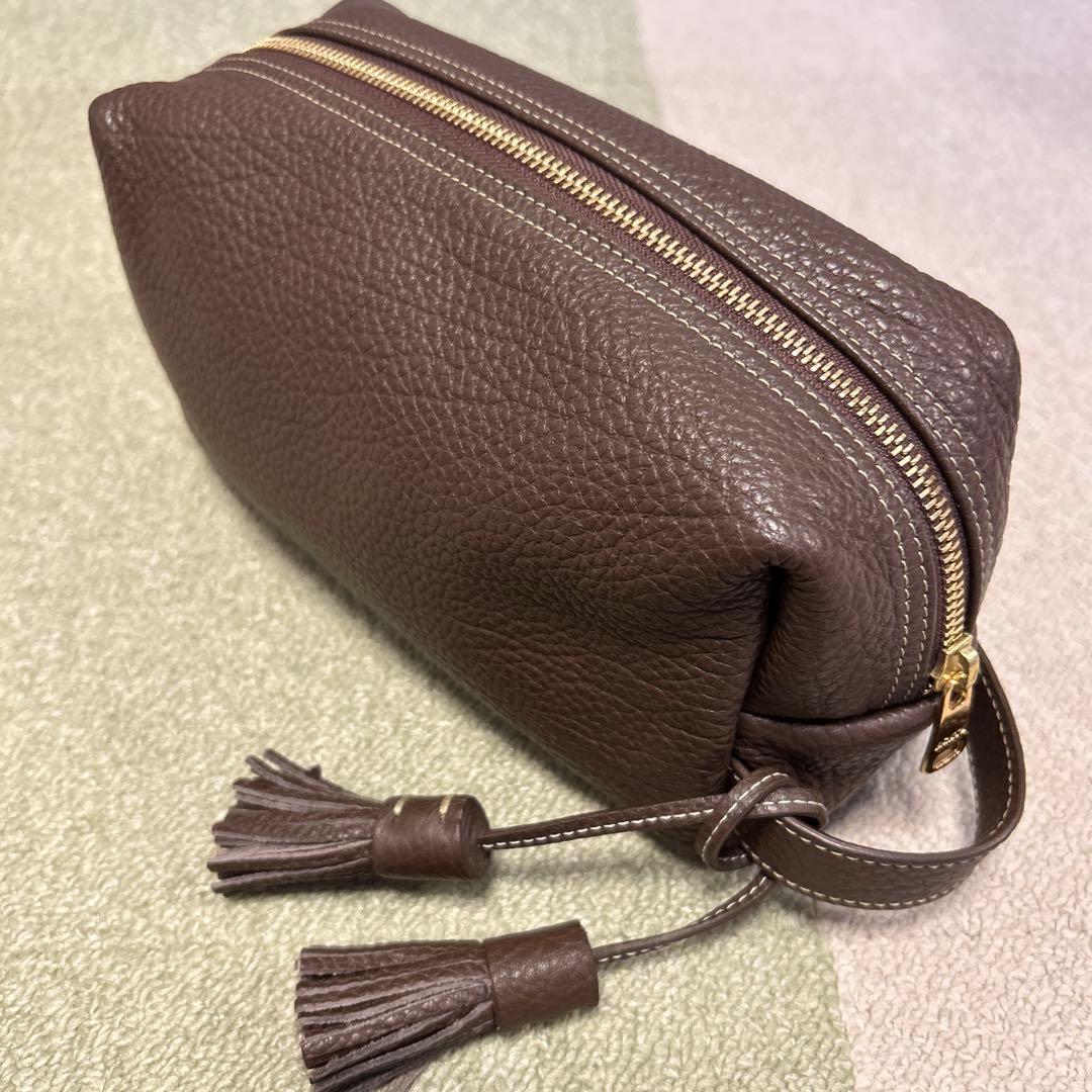 ACATE アカーテ セカンドバッグ ポーチ ブラウン