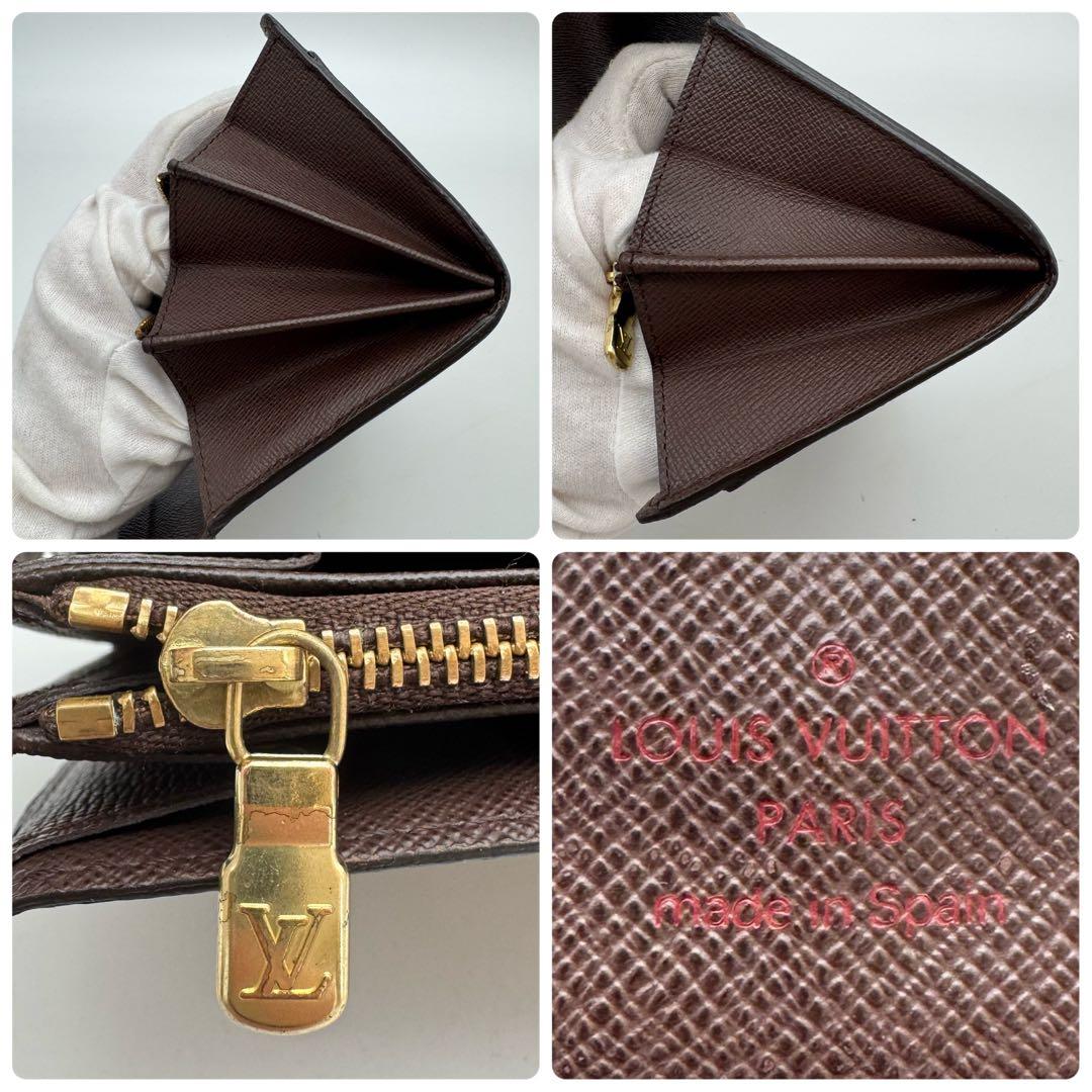 美品✨️ルイヴィトン　ダミエ・エベヌ　サラ　カード６枚　長財布　wallet