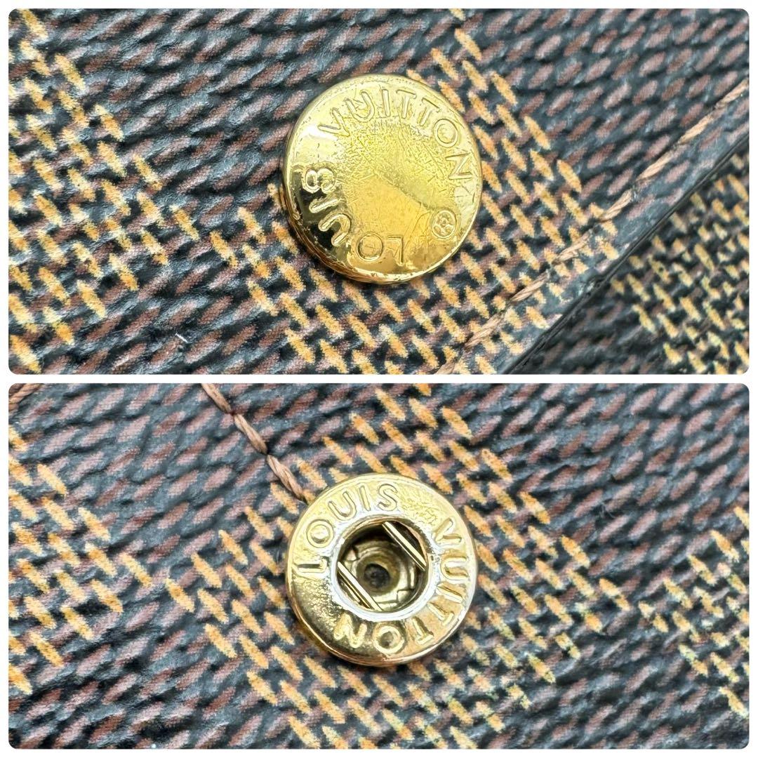 美品✨️ルイヴィトン　ダミエ・エベヌ　サラ　カード６枚　長財布　wallet