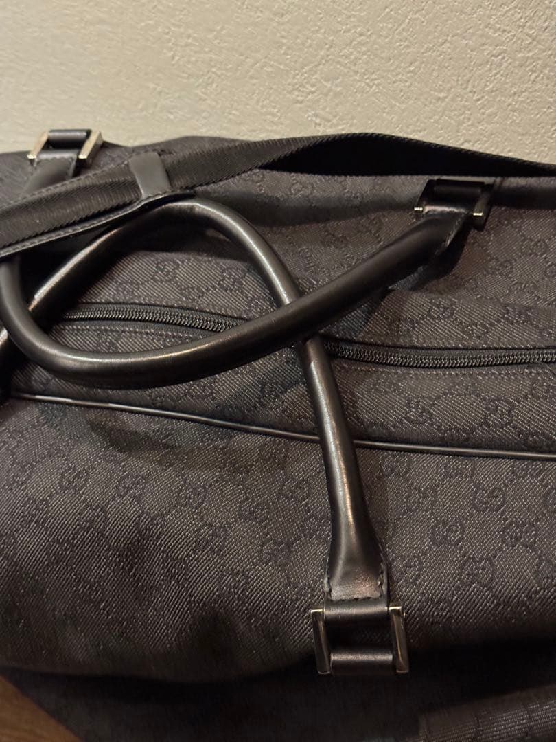 GUCCI GGデニム ボストンバッグ 190629ブラック