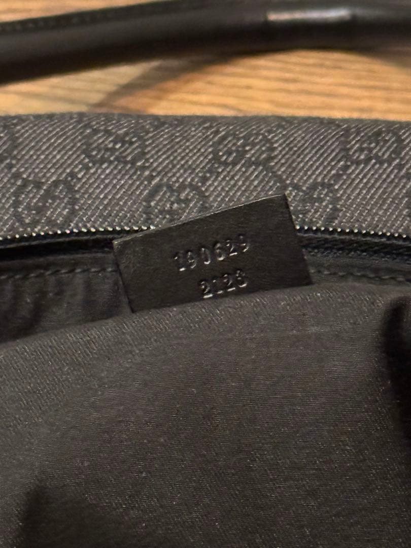 GUCCI GGデニム ボストンバッグ 190629ブラック