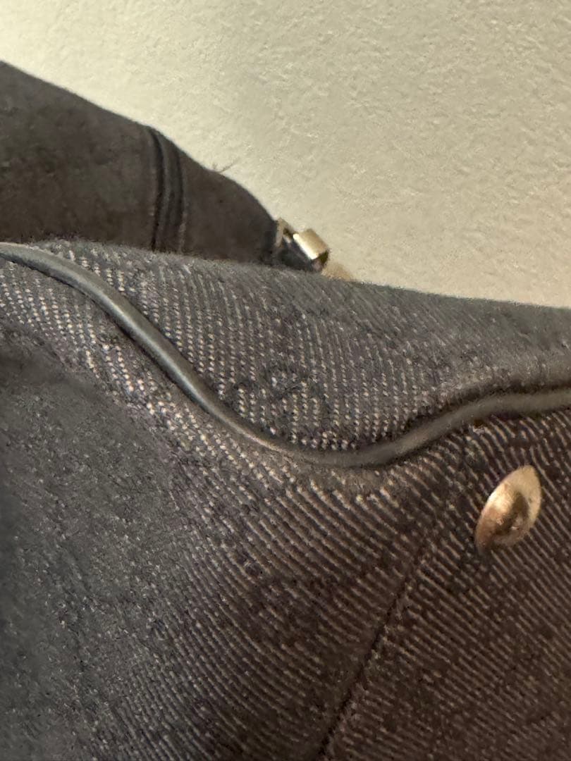 GUCCI GGデニム ボストンバッグ 190629ブラック