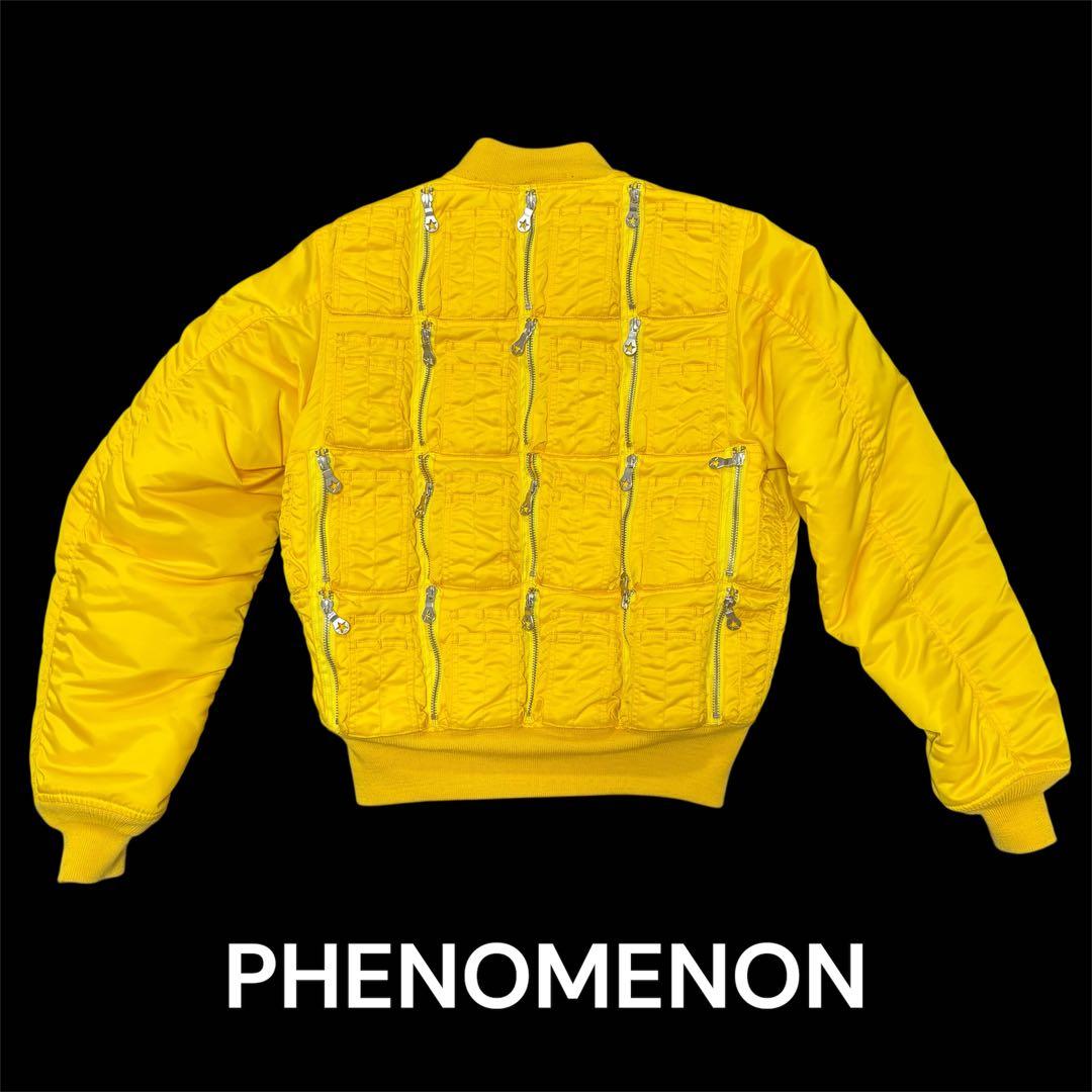 [匿名配送]PHENOMENON イエロー MA-1ジャケット