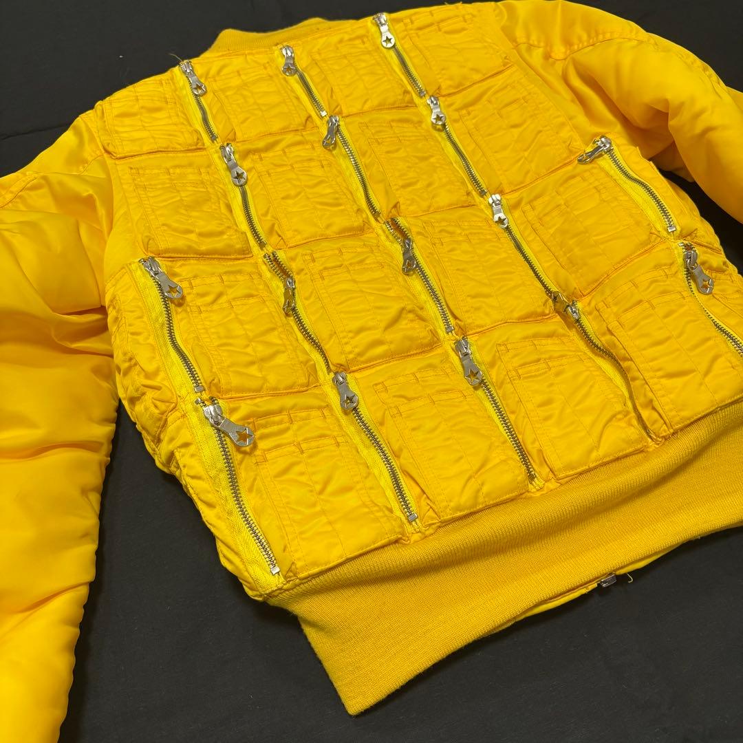 [匿名配送]PHENOMENON イエロー MA-1ジャケット