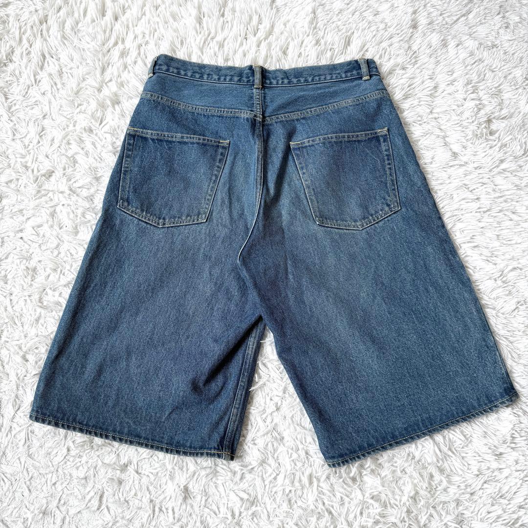 【入手困難✨】オーラリー ハードツイストデニム5ポケットパンツ ショーツ 4