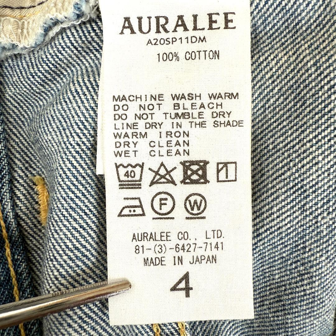 【入手困難✨】オーラリー ハードツイストデニム5ポケットパンツ ショーツ 4