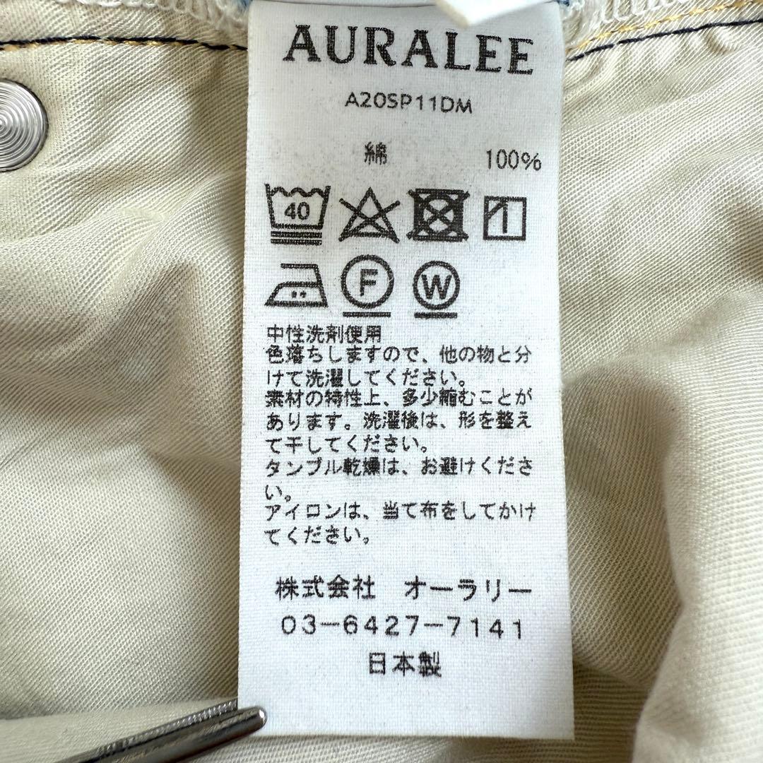 【入手困難✨】オーラリー ハードツイストデニム5ポケットパンツ ショーツ 4