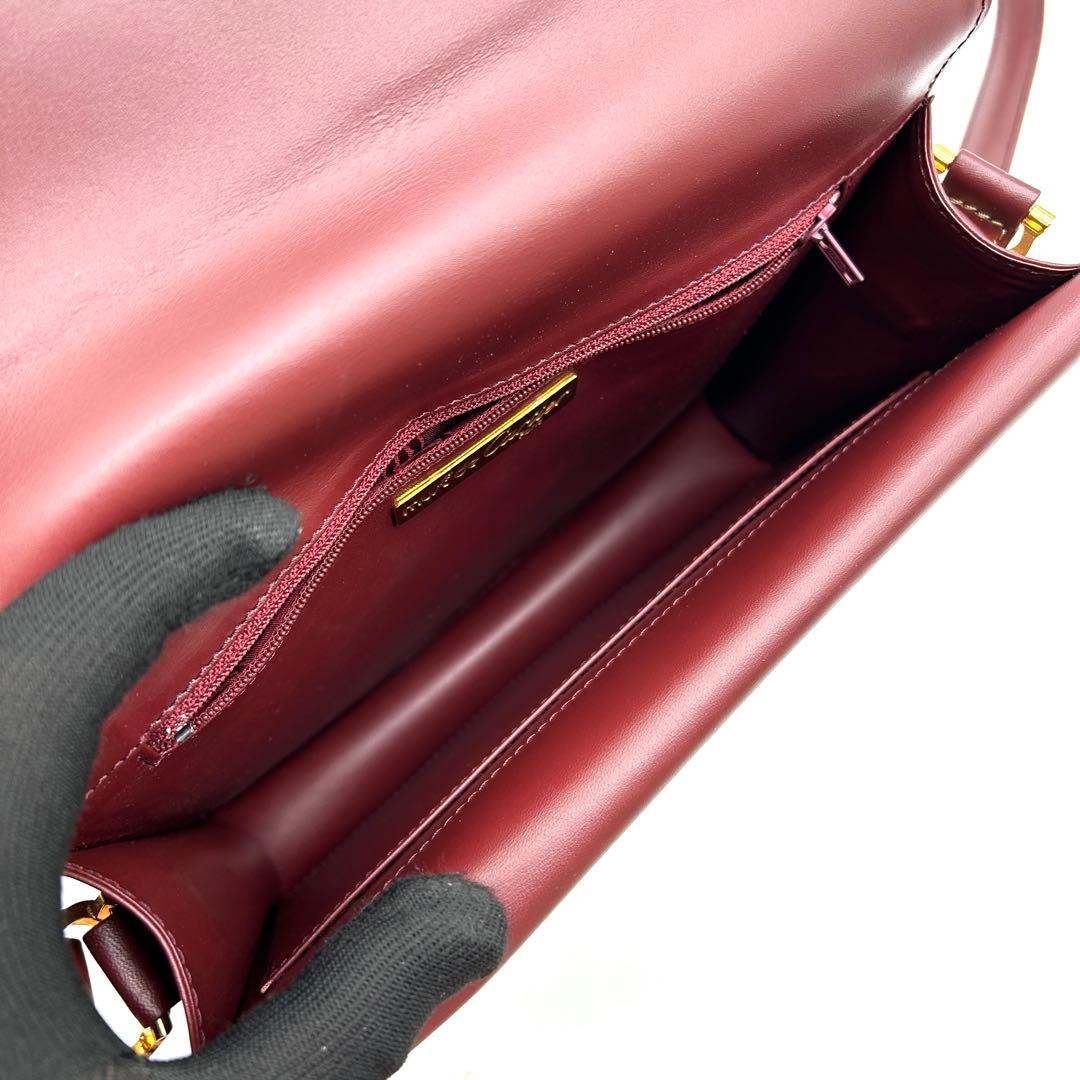 極美品 カルティエ Cartier マストライン ショルダーバッグ ボルドー