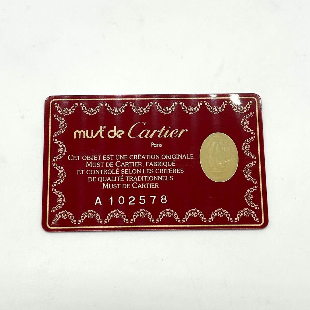 極美品 カルティエ Cartier マストライン ショルダーバッグ ボルドー