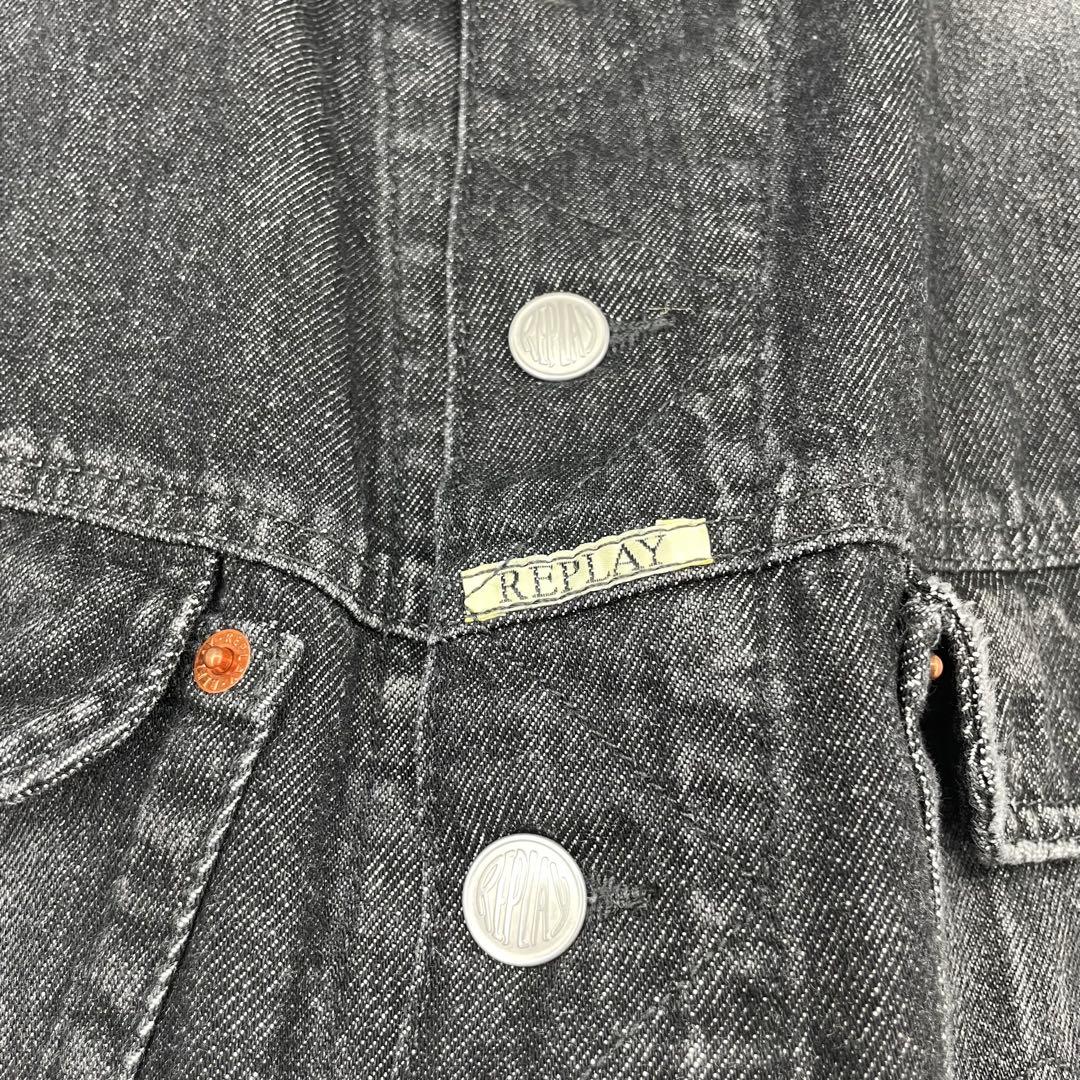 リプレイ　デニムジャケット　L　ブラック
