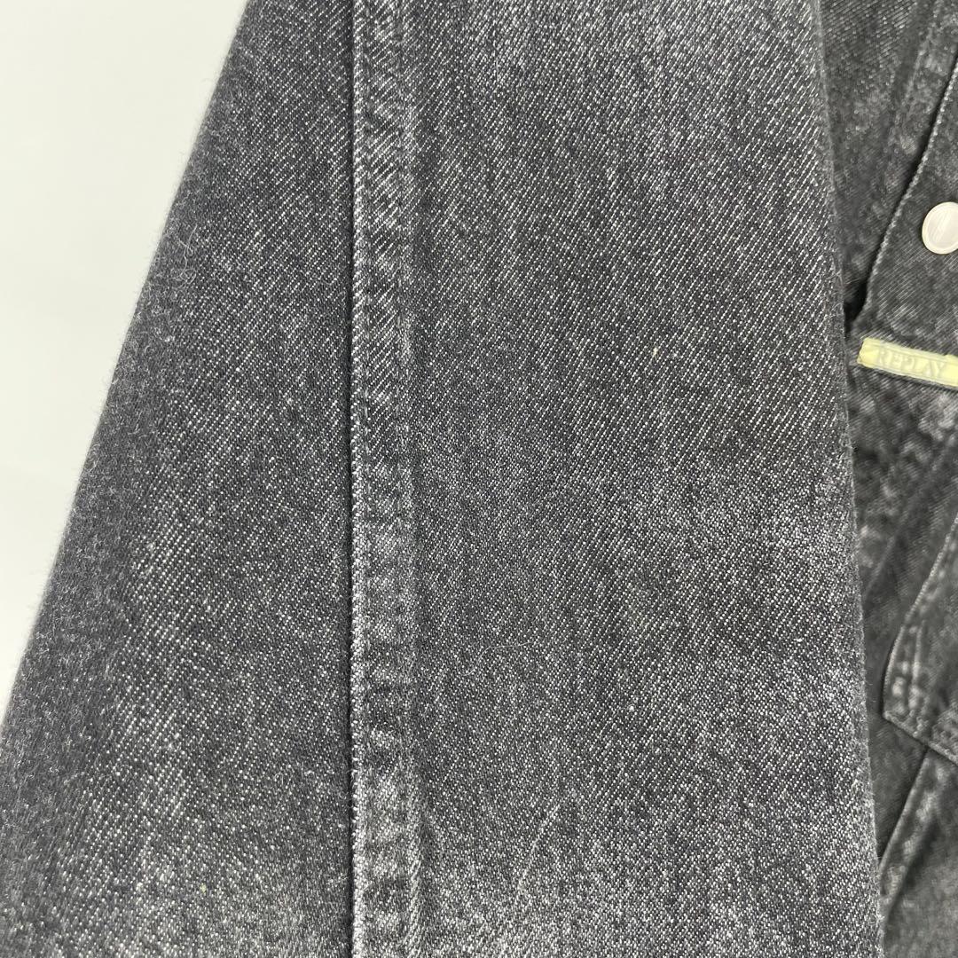 リプレイ　デニムジャケット　L　ブラック