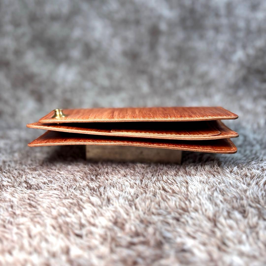 ◎個性重視.スナップロック.柿渋トラッカーウォレット.ロング2層◎