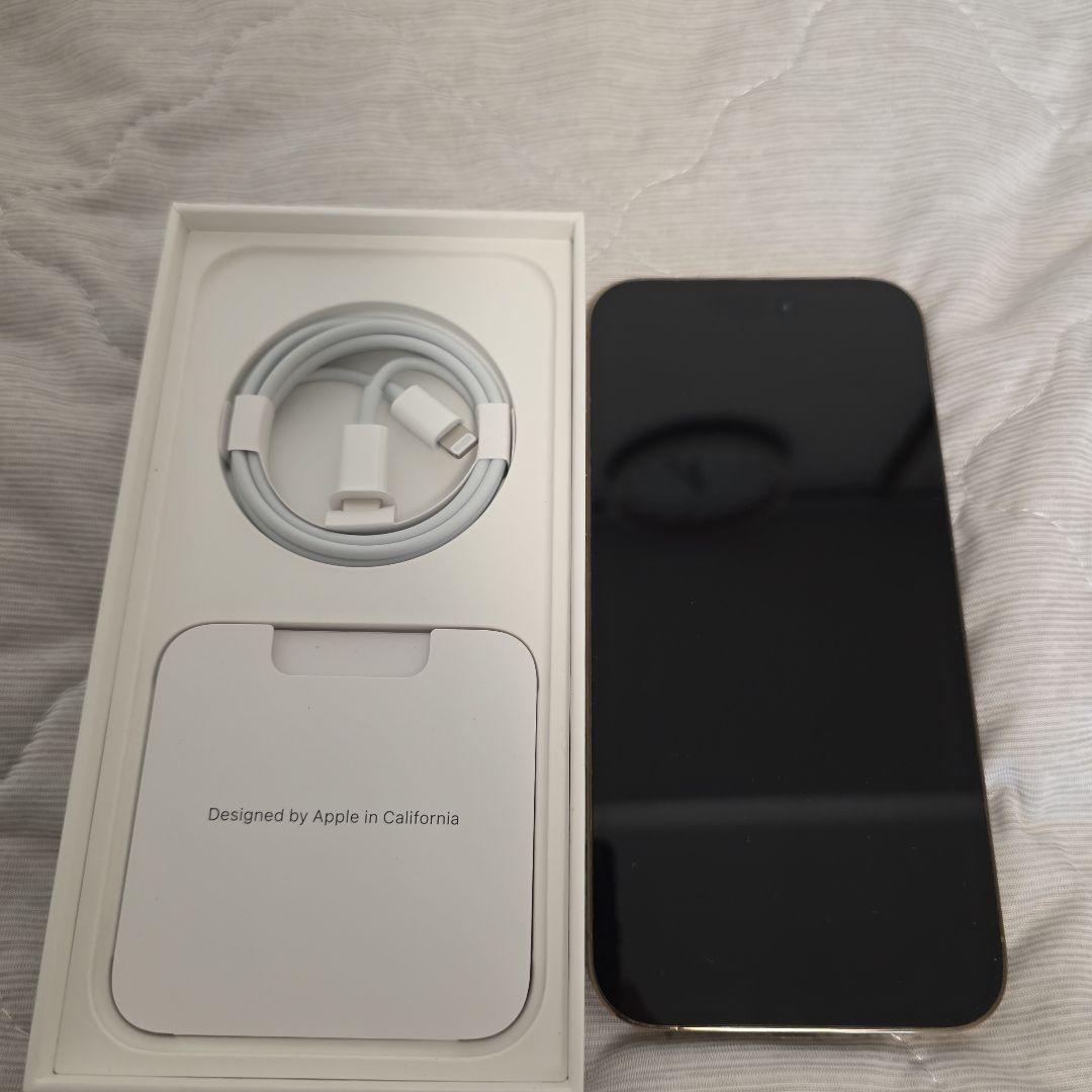 超美品☆iPhone14ProMax本体 256GB ゴールド SIMフリー
