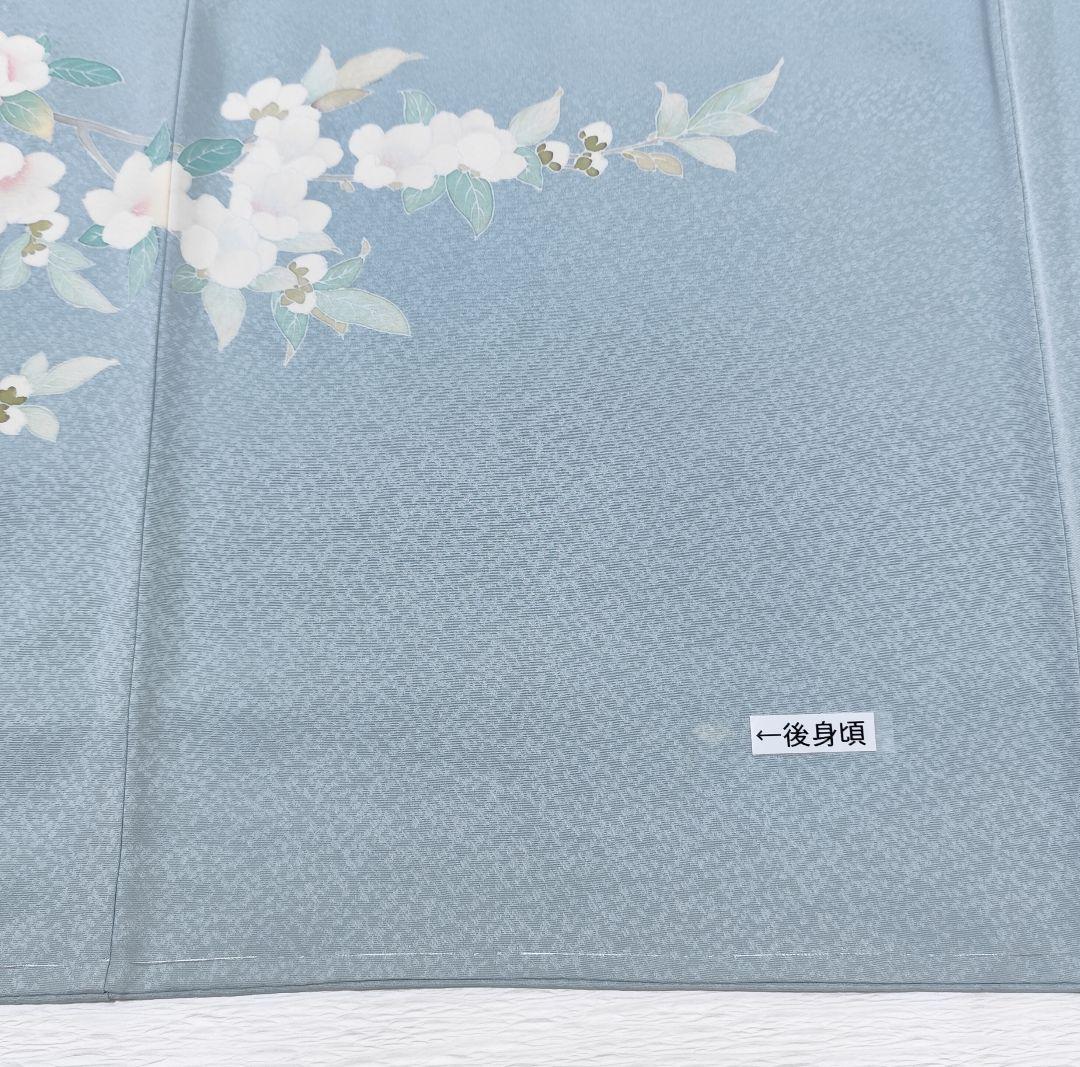 ❰6572❱ フルセット　訪問着　灰水色　袋帯　入学式　卒業式　三松シルクケア