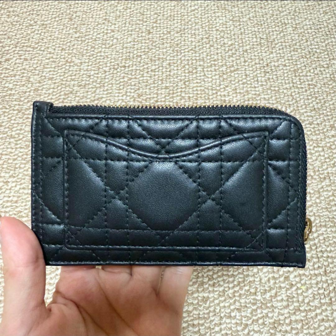 【美品】 DIOR Dior ディオール ミニウォレット ミニ財布 財布 黒