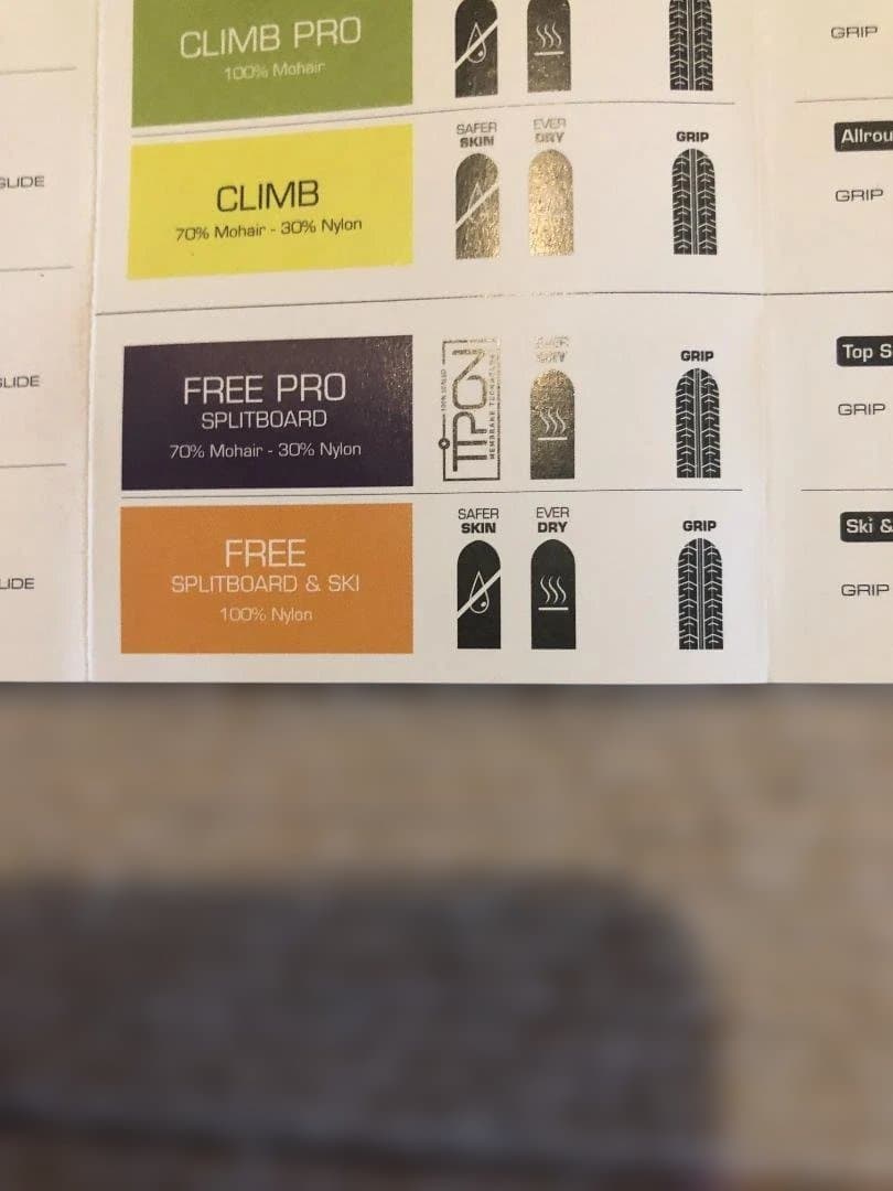 ポモカ　クライミングスキン　接着剤付き