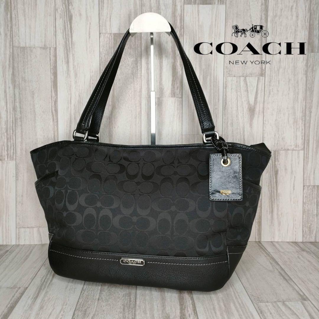 30 COACH コーチ　シグネチャー　トートバッグ　ハンドバッグ