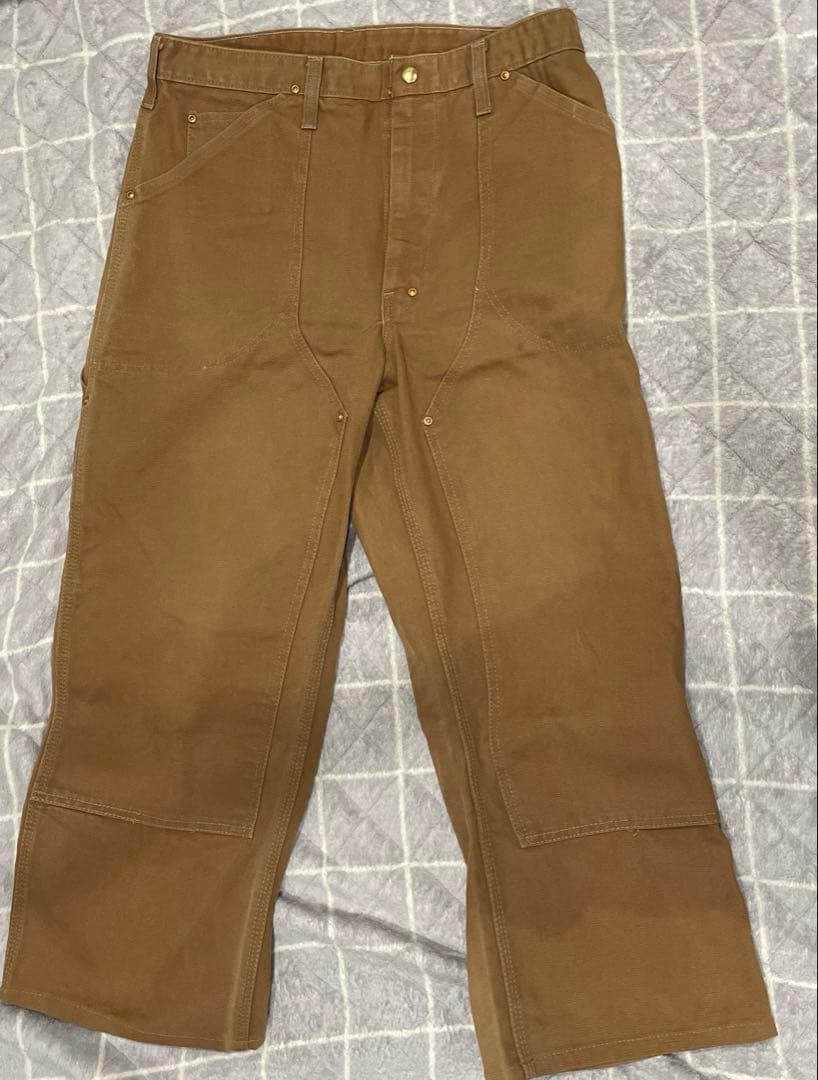 70s USA製 Carhartt ダブルニーペインターパンツ TALONw34