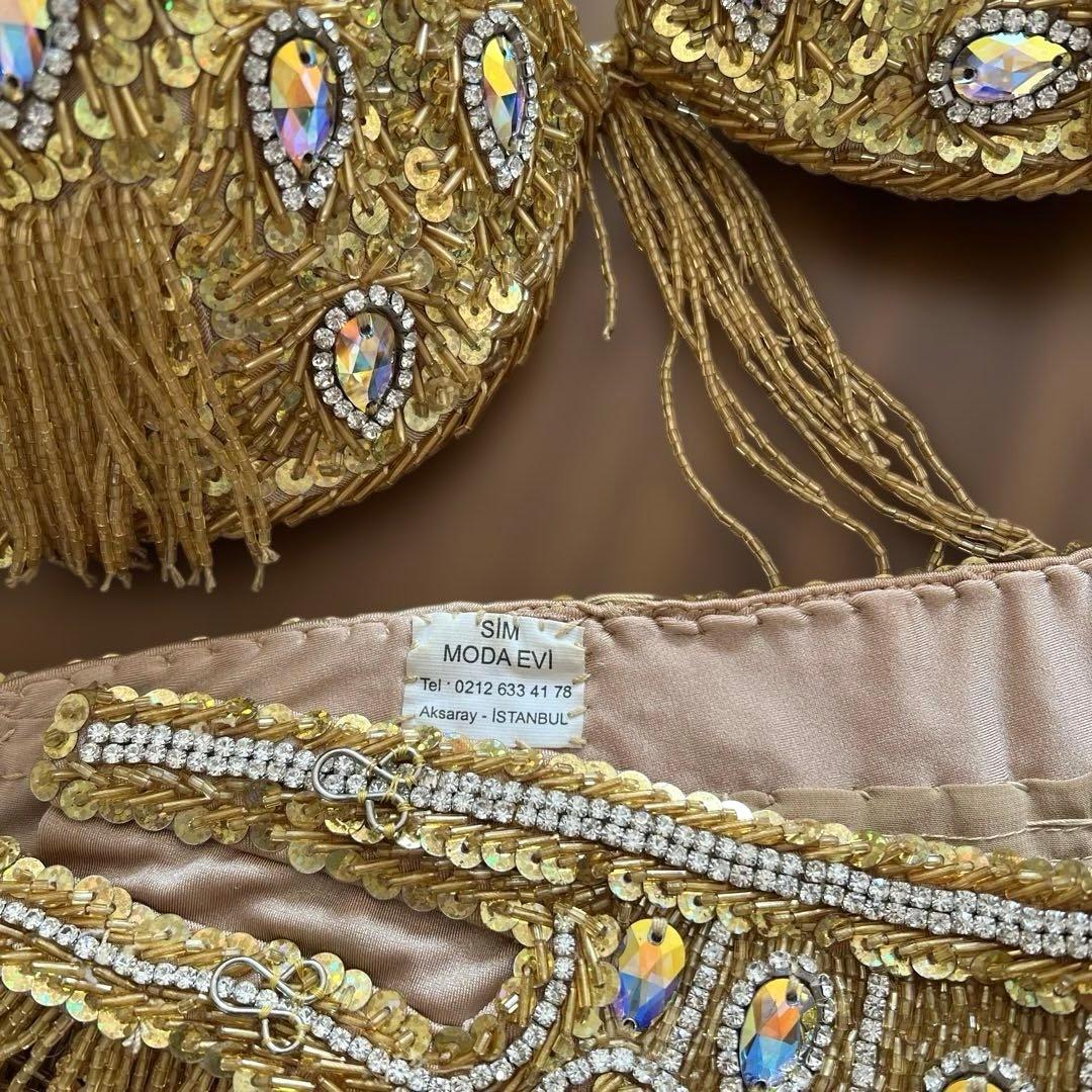 ベリーダンス SIM 衣装 セットアップ (ゴールド)