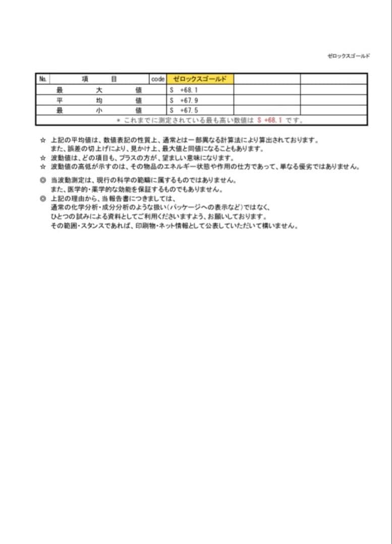 ゼロックスゴールド62㎜宇宙エネルギーゼロ磁場開運グッズ波動グッズ