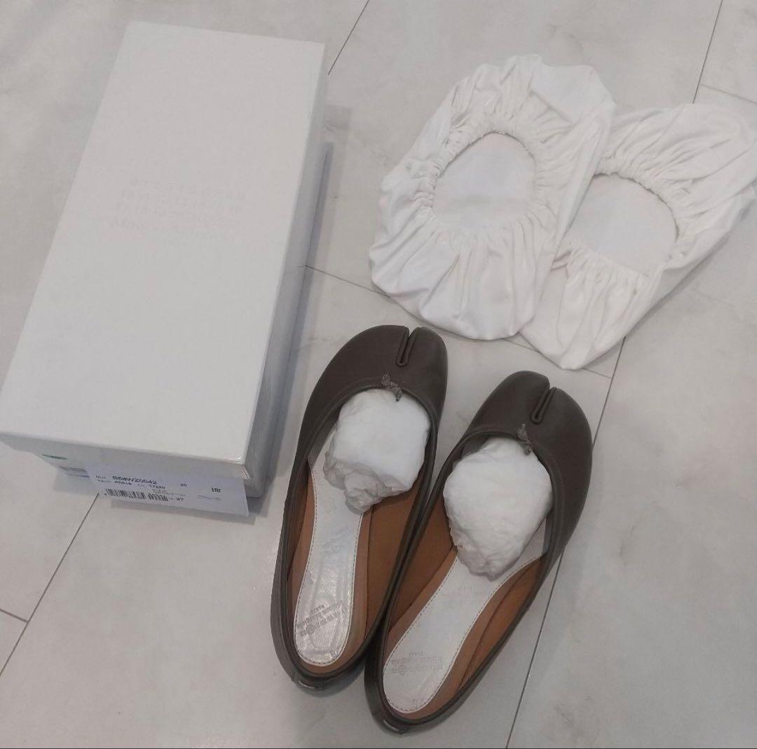 メゾン マルジェラ 足袋バレエシューズ 37 カーキ 完売品 美品