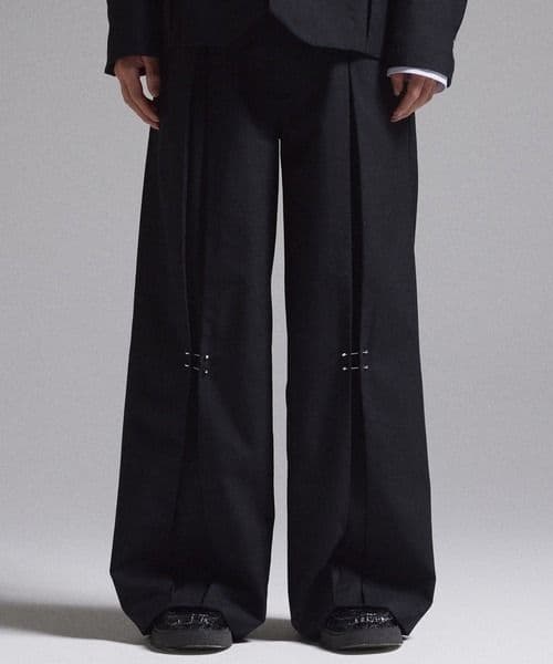 【GRANCY】Pierced Tuck Slacks