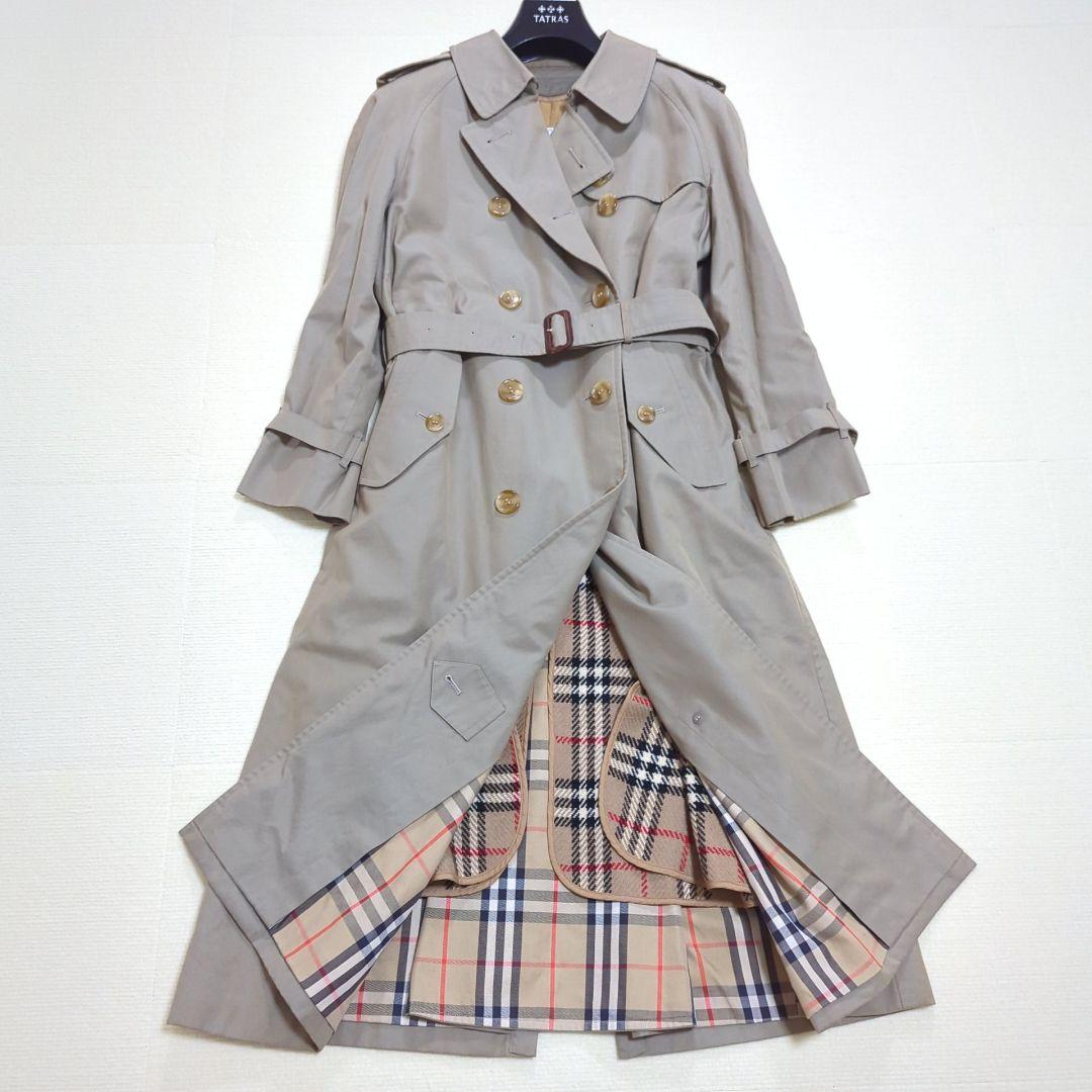 バーバリー L ノバチェック 2way ライナー トレンチコート カーキ