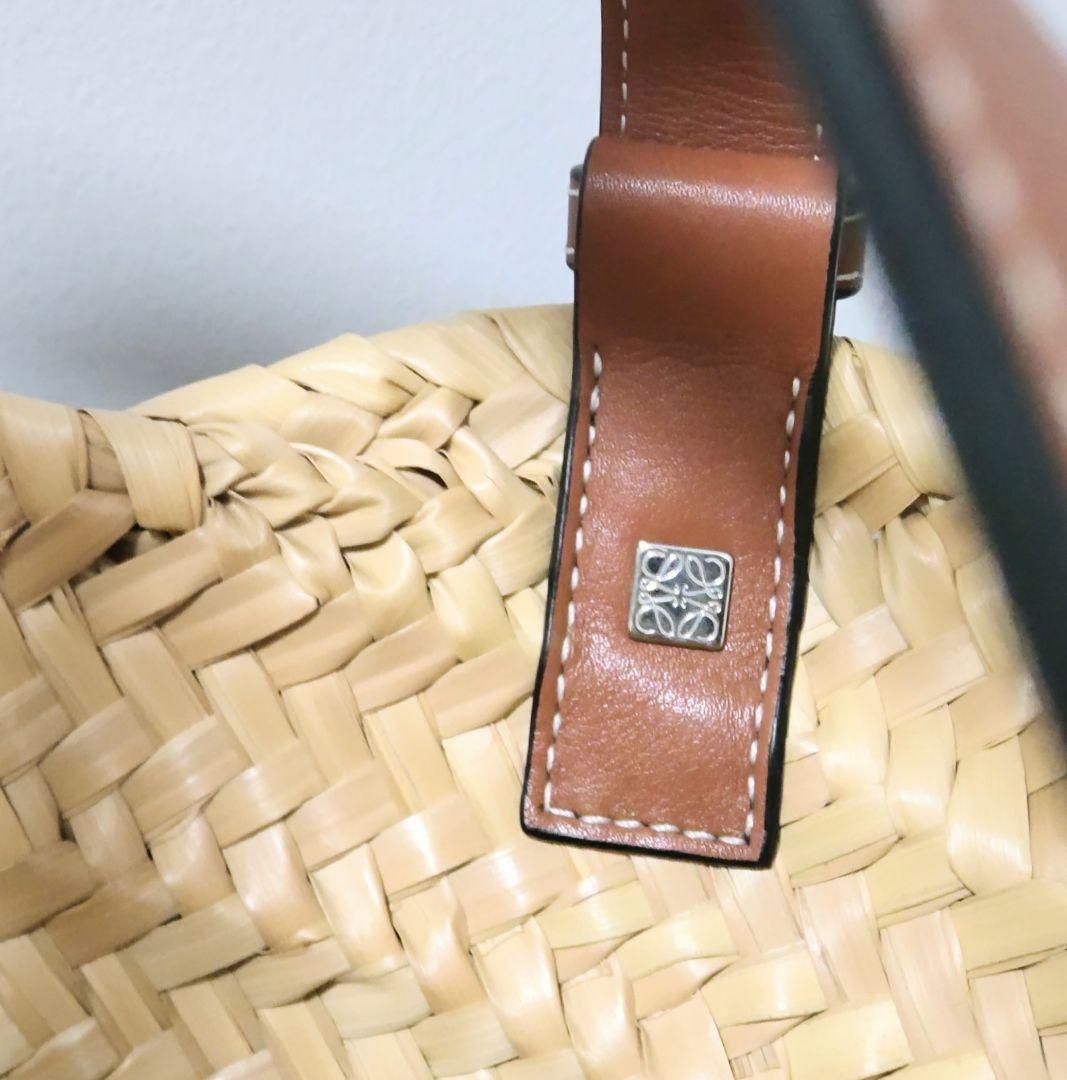 【美品】ロエベ　LOEWE　かごバッグ　スモール　ブラウン