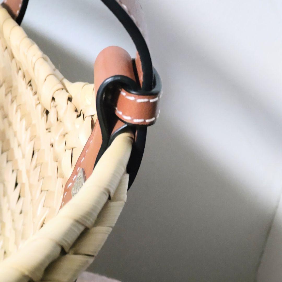 【美品】ロエベ　LOEWE　かごバッグ　スモール　ブラウン