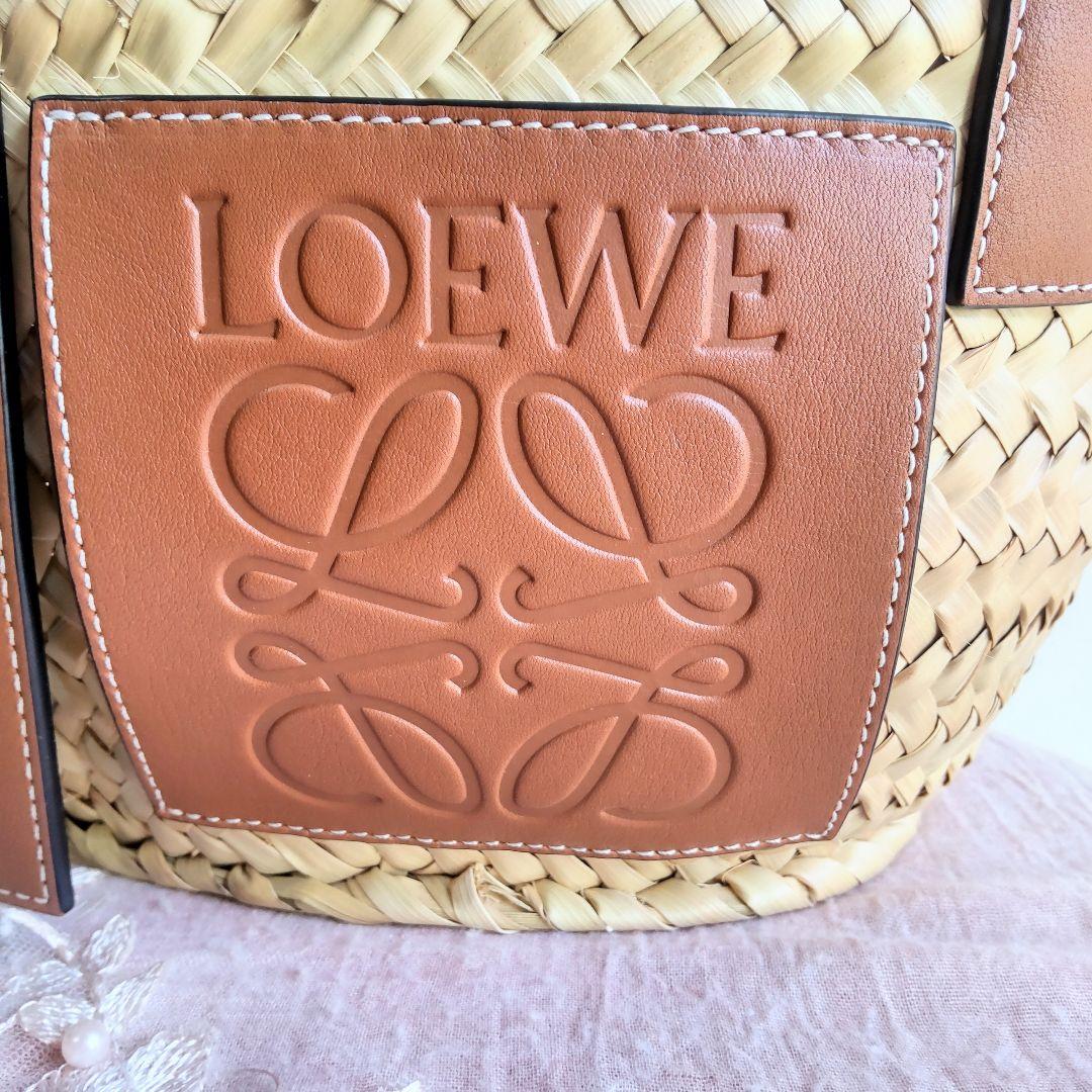 【美品】ロエベ　LOEWE　かごバッグ　スモール　ブラウン