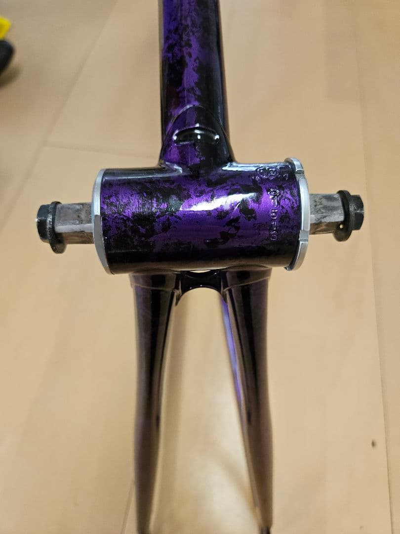 【美品】バラモン パープル ピストフレーム 競輪 NJS