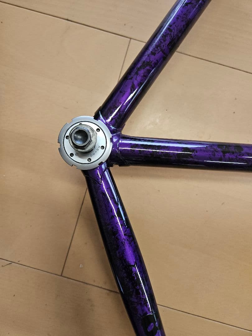 【美品】バラモン パープル ピストフレーム 競輪 NJS