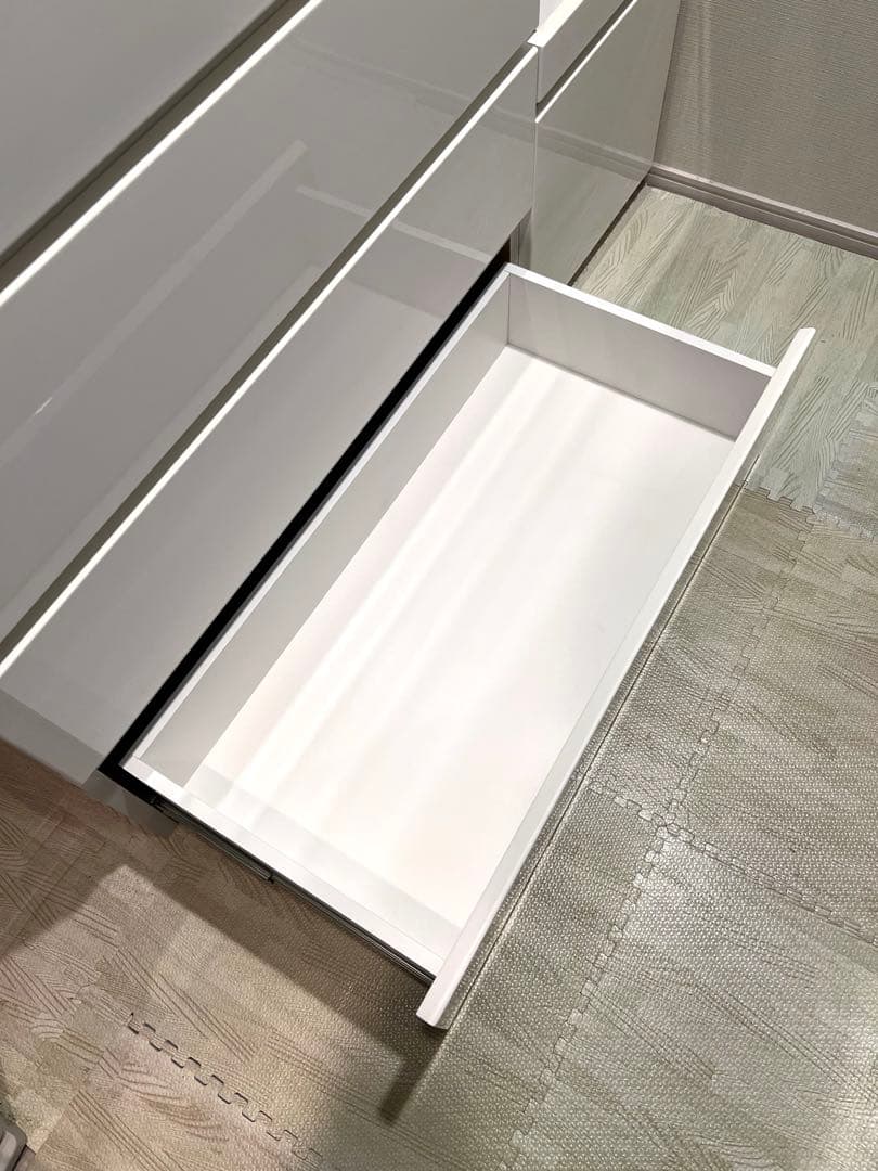 ゆきこ 【送料込み】ニトリ キッチンボード ポルテ 120KB WH