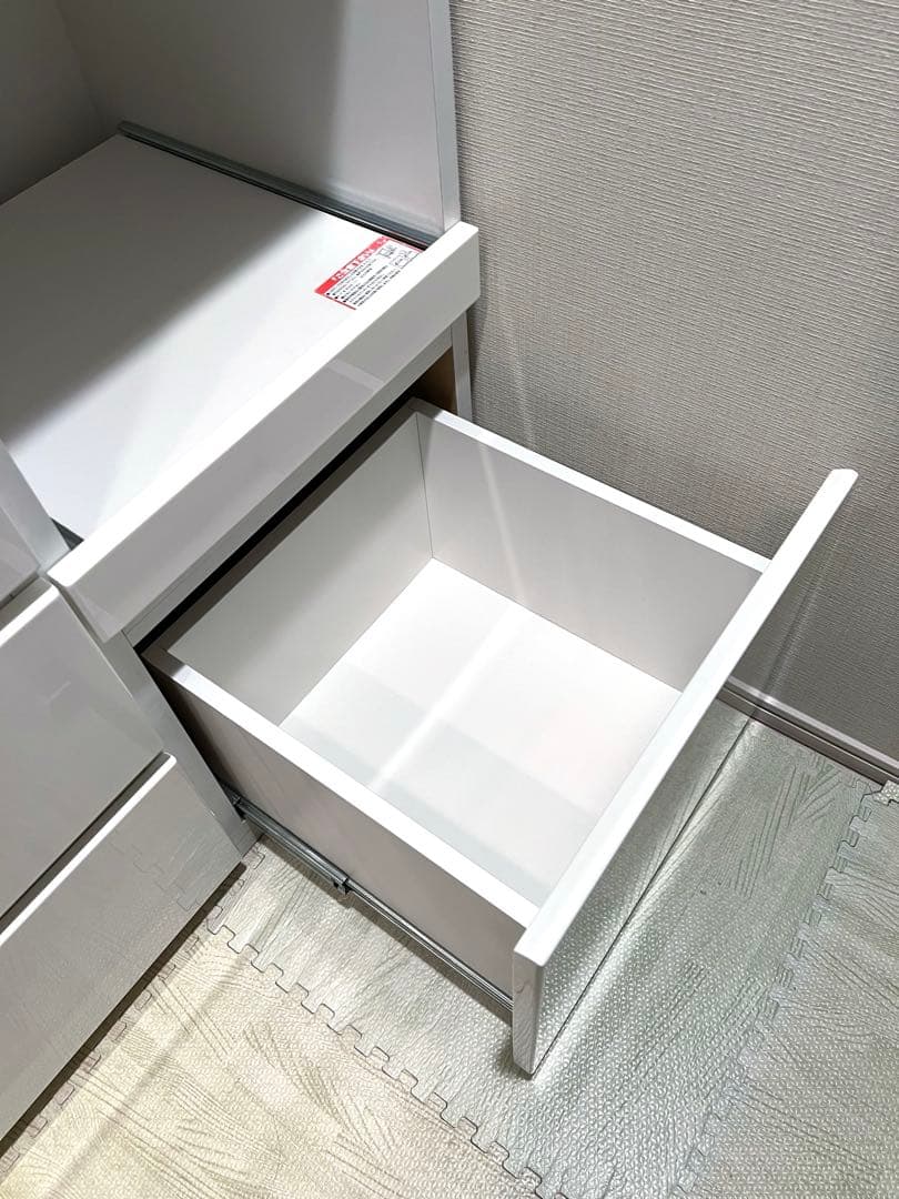 ゆきこ 【送料込み】ニトリ キッチンボード ポルテ 120KB WH