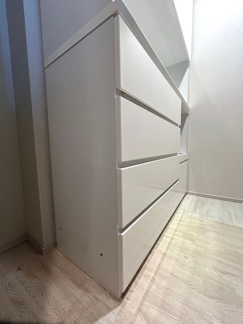 ゆきこ 【送料込み】ニトリ キッチンボード ポルテ 120KB WH