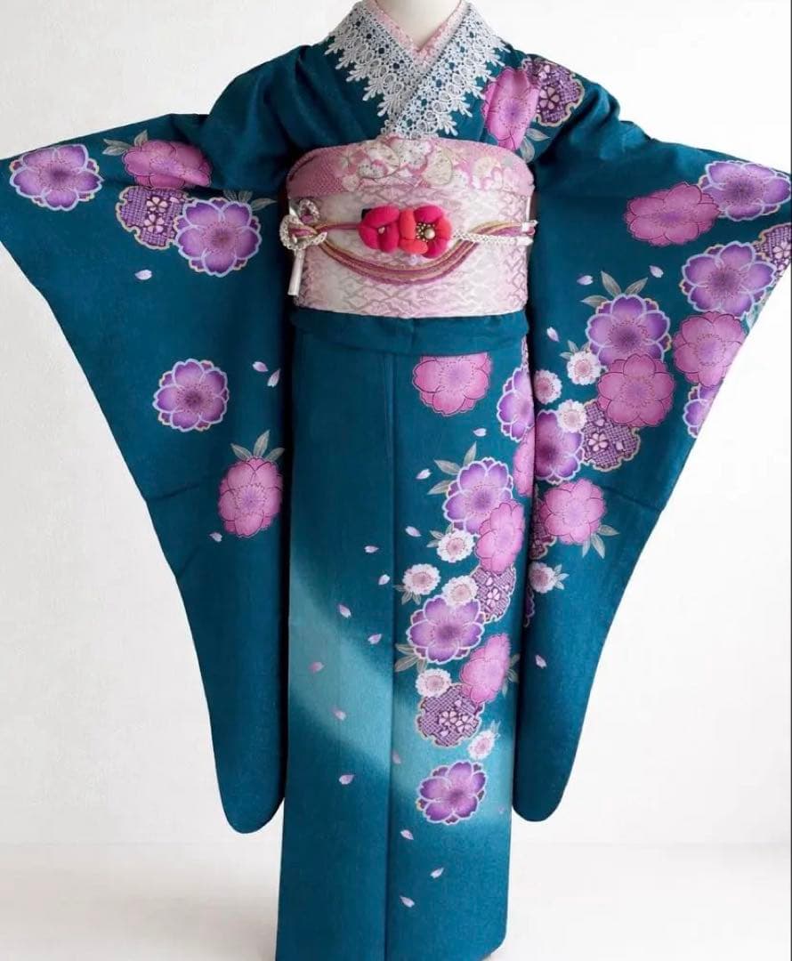 振袖フルセット シンプル 振袖一式 着付けセット おまけ 人気 正絹