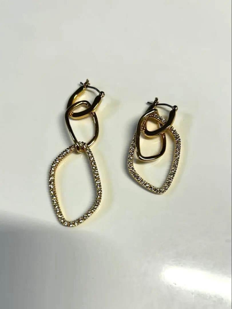 VEMDOME BOUTIQUE ゴールドフープピアス 2way