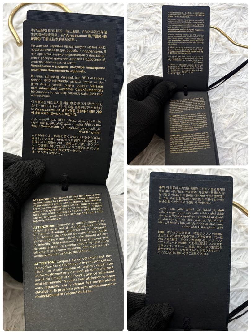 【新品同様】 VERCACE 中綿 ブルゾン メデューサ ブラック MA-1