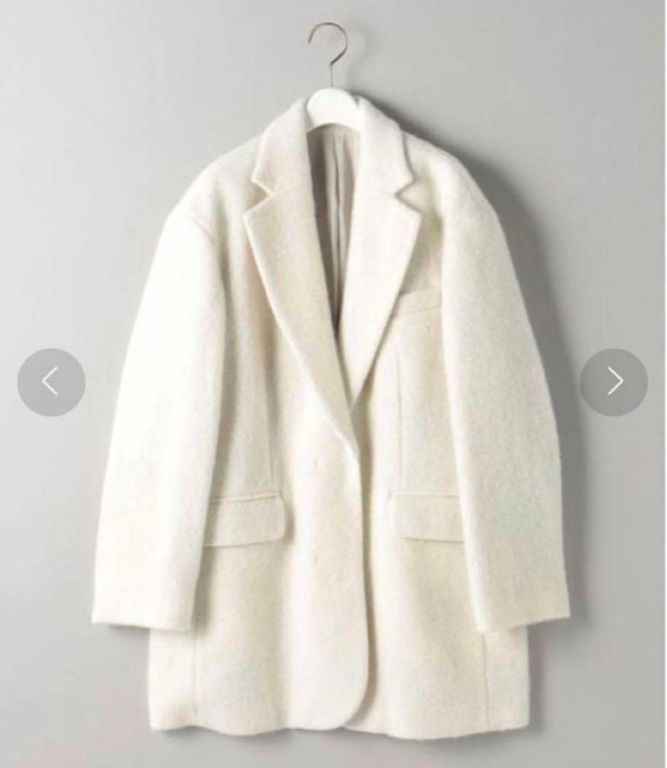 BEAUTY&YOUTH ウールモヘヤブレンド シャギービッグジャケットタグあり